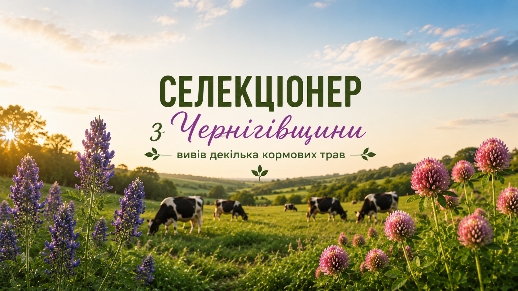 Селекціонер з Чернігівщини вивів декілька кормових трав з  найкращими показниками для використання у тваринництві