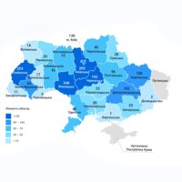 Чернігівщина разом з Одещиною на 11 місці серед інших областей України