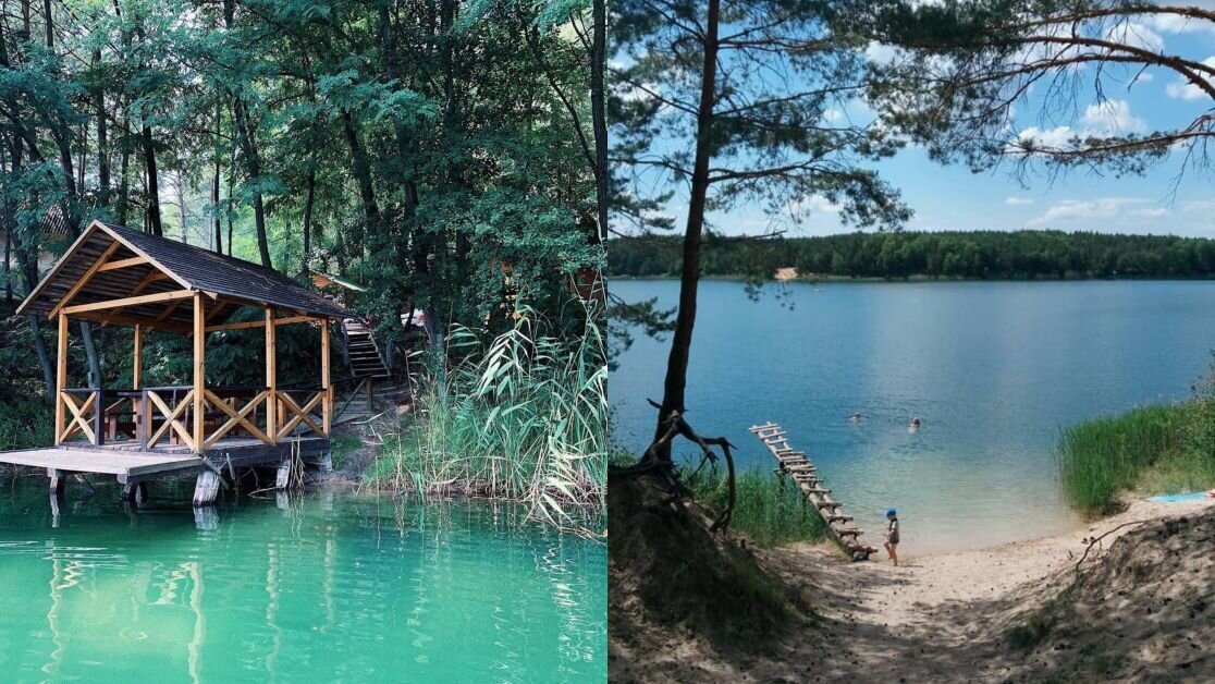 Голубі озера, що на Чернігівщині,  увійшли до добірки озер України, які варто побачити.
