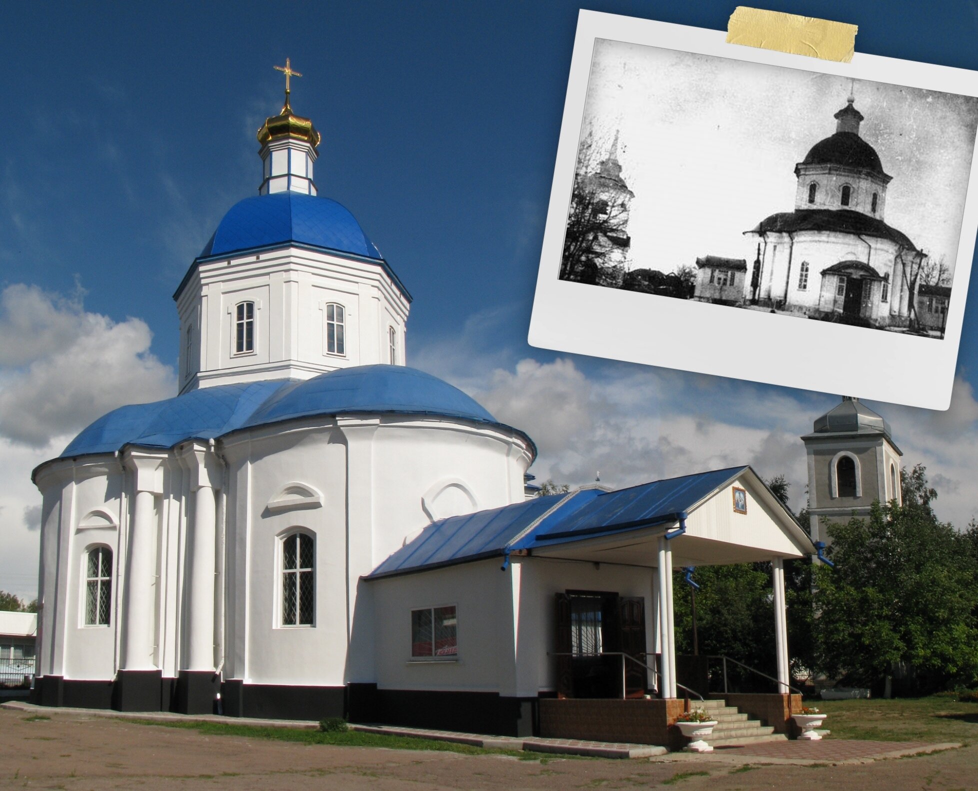 Церква на Чернігівщині з елементами палацової архітектури, де свого часу знаходився центральний базар