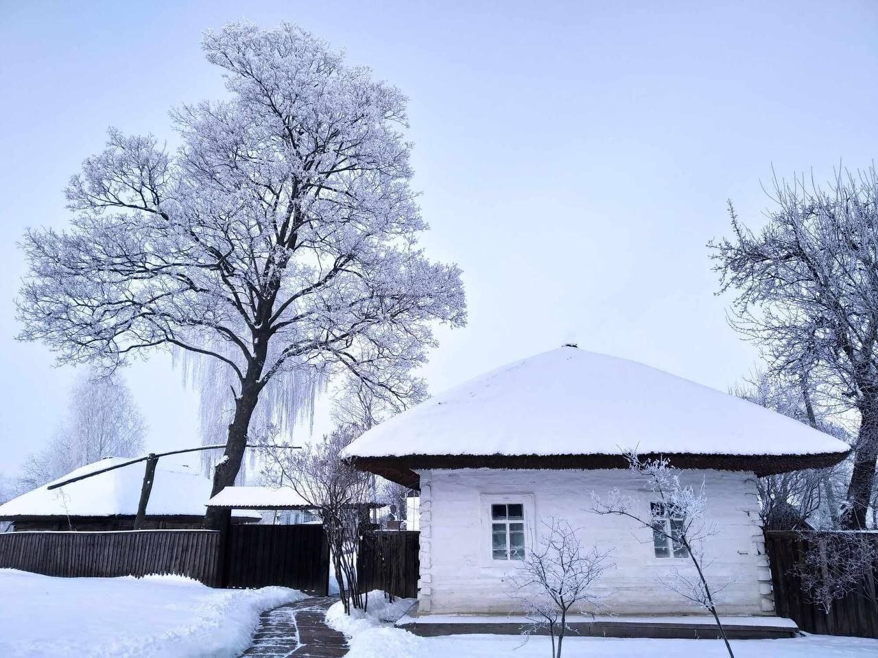 Зимова казка! Сосницький літературно-меморіальний музей О.П.Довженка