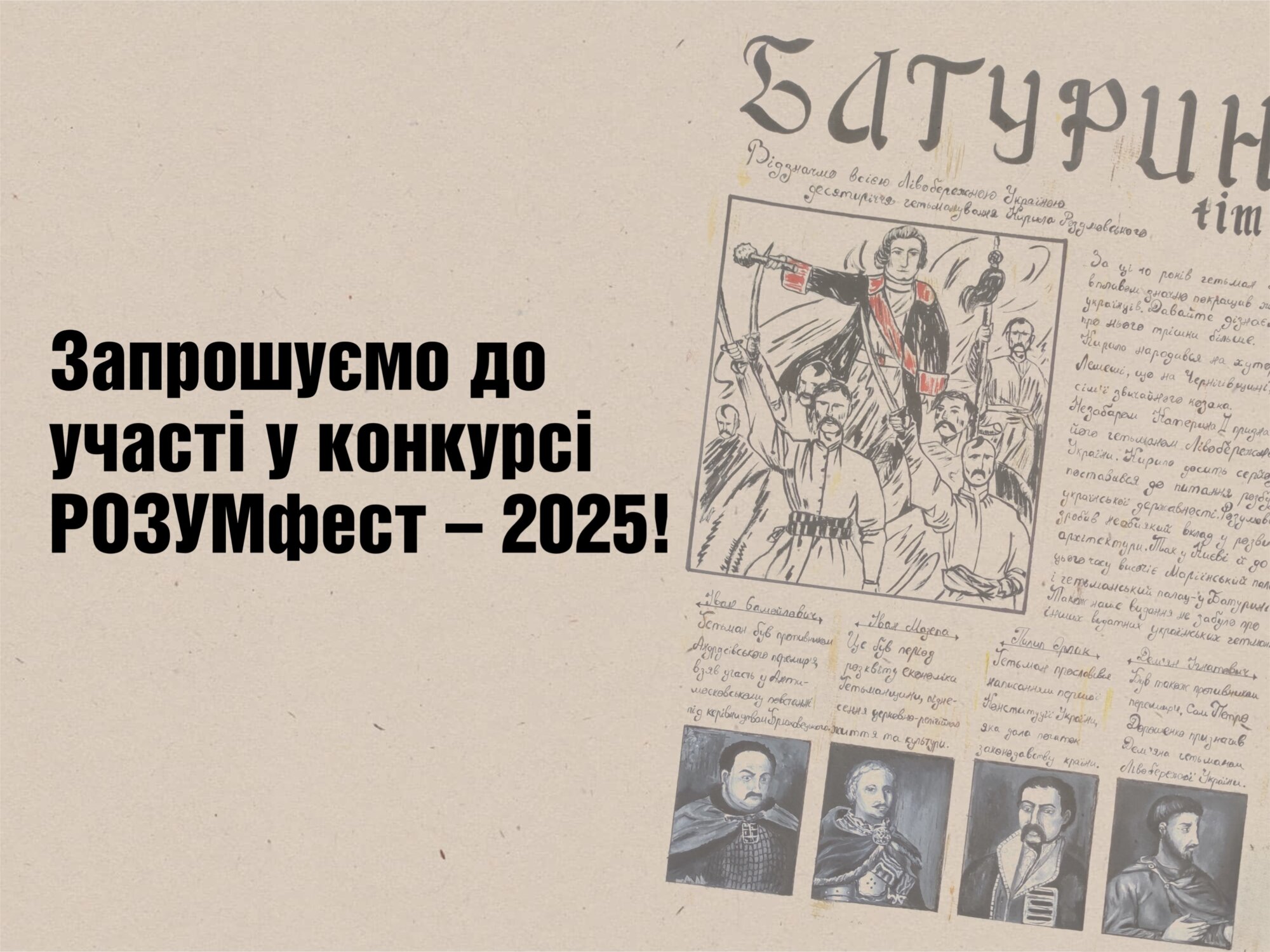 На Чернігівщині триває конкурс «РОЗУМфест»  дитячих та молодіжних робіт